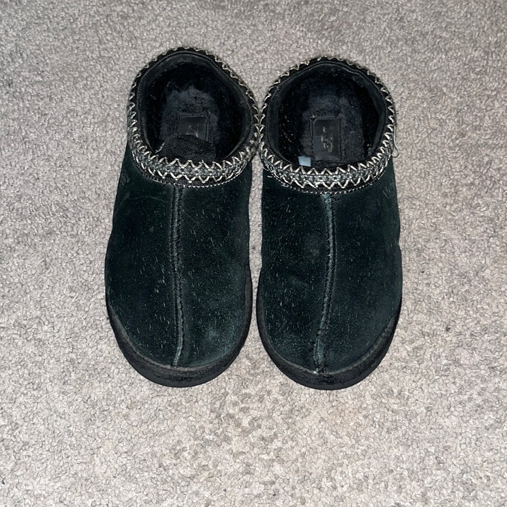Ugg Tasman Suede Slippers Black Size 9